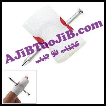 عبور میخ از انگشت