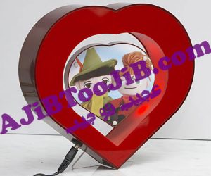 قاب عکس معلق در هوا (مدل قلب)