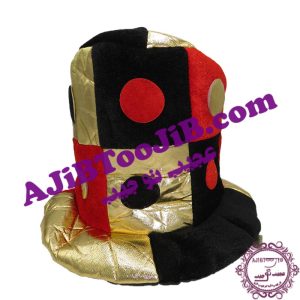 کلاه بلند دلقک چهارخانه