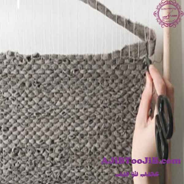 آموزش بافتن قالیچه با استفاده از هنر قالیبافی